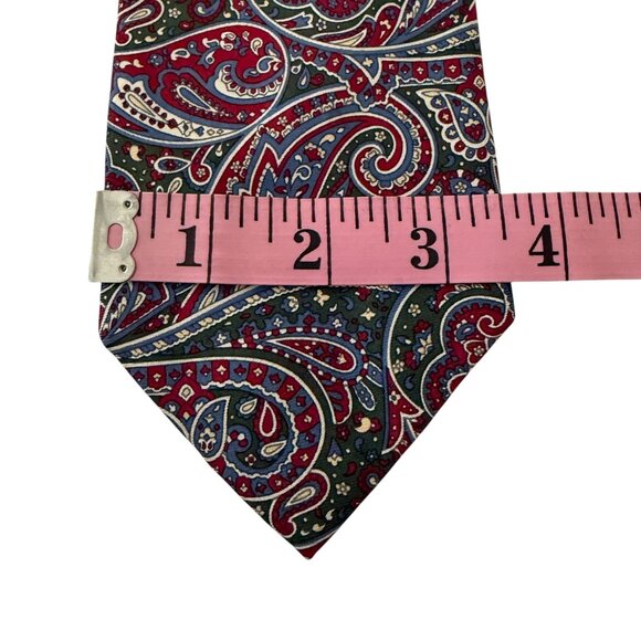 Vintage NOS Polo Ralph Lauren Paisley Necktie Silk Hand Made Preppy Collegecore - Picture 10 of 10